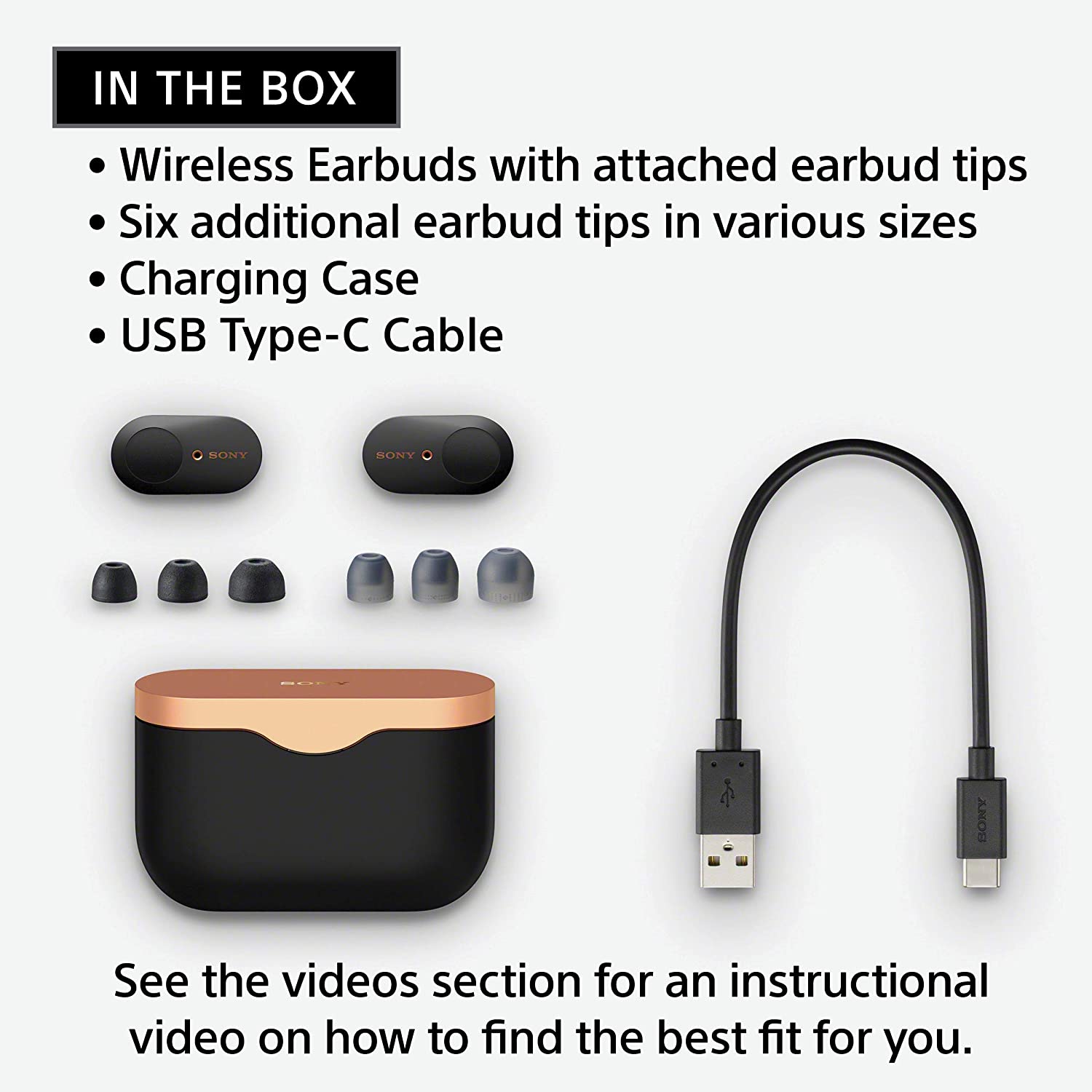 Sony WF-1000XM3 Wireless Earbuds AlexaVoice Control & Mic For Phone Call, Black (7331436888302)